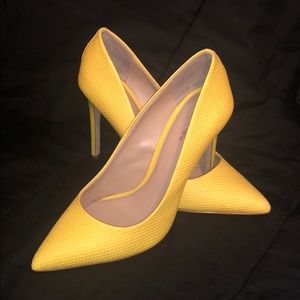 Gianni Bini Yellow Heels
